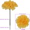 5" Gold Carnation Picks - Box of 200, 3.5" Blooms, Event Decor - Perfect for Weddings, Crafts - Luxurious Year-Round Appeal, Floral Home by Artificial Flowers